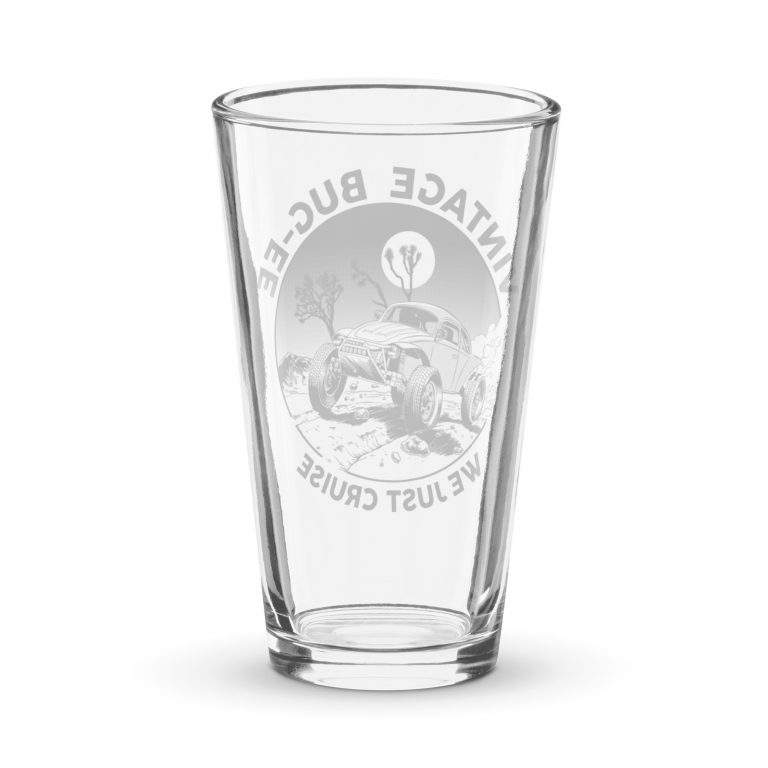 Black Baja || Vintage Bugee Pint Glass - Image 2