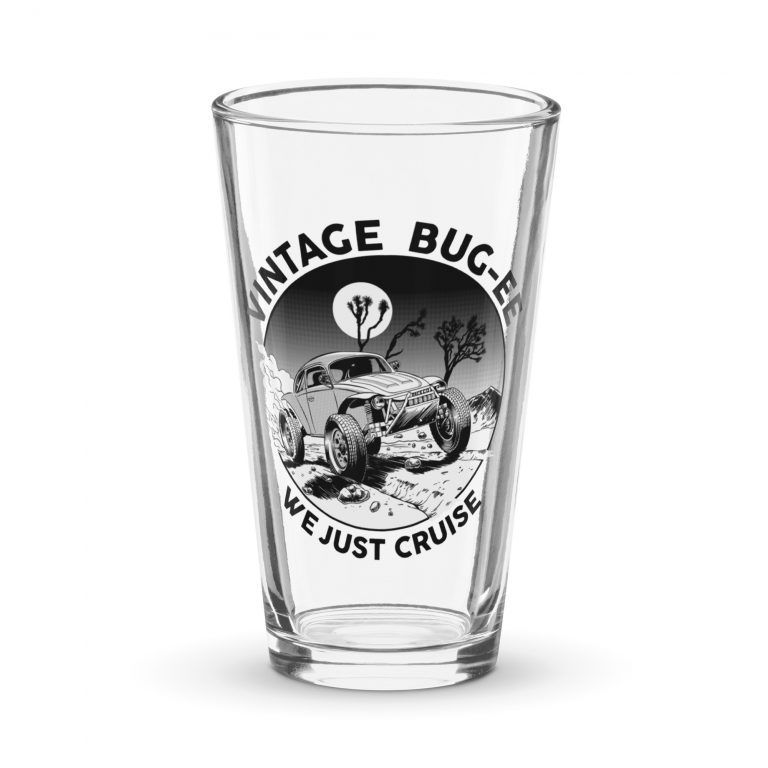 Black Baja || Vintage Bugee Pint Glass