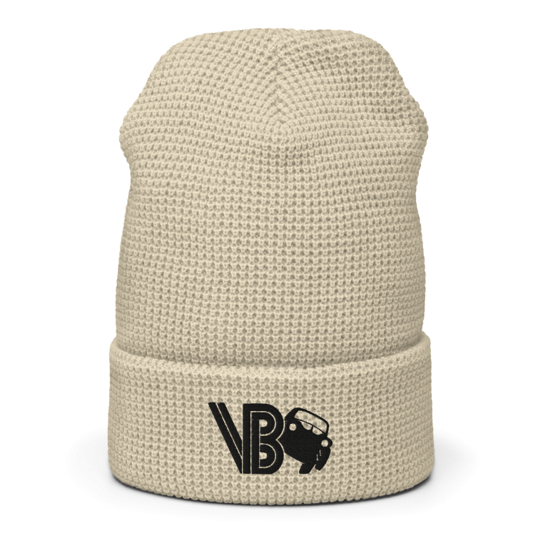 Waffle Beanie With Black VG Logo - Image 12