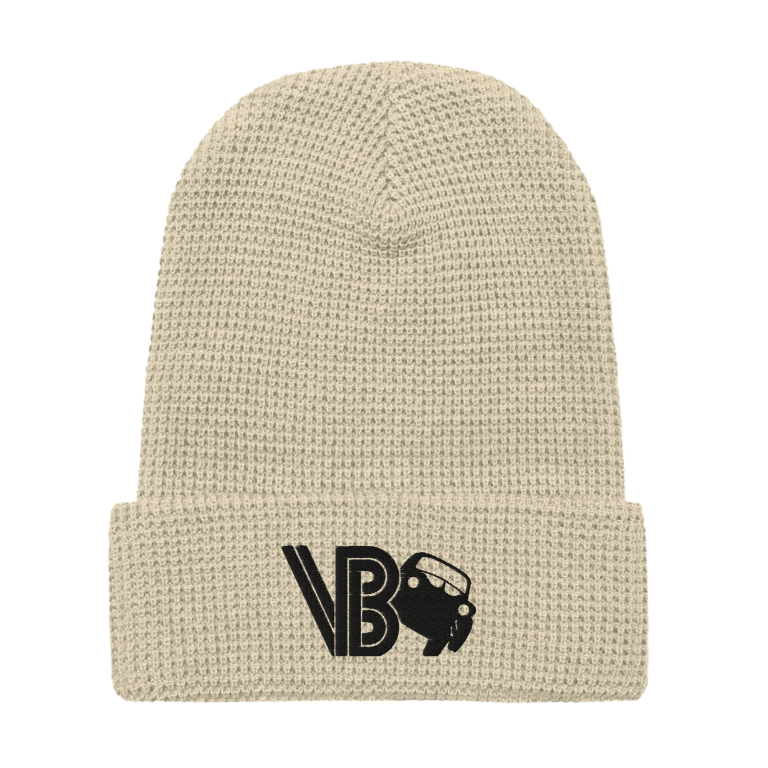 Waffle Beanie With Black VG Logo - Image 11