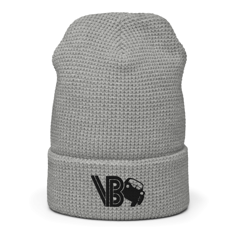 Waffle Beanie With Black VG Logo - Image 10