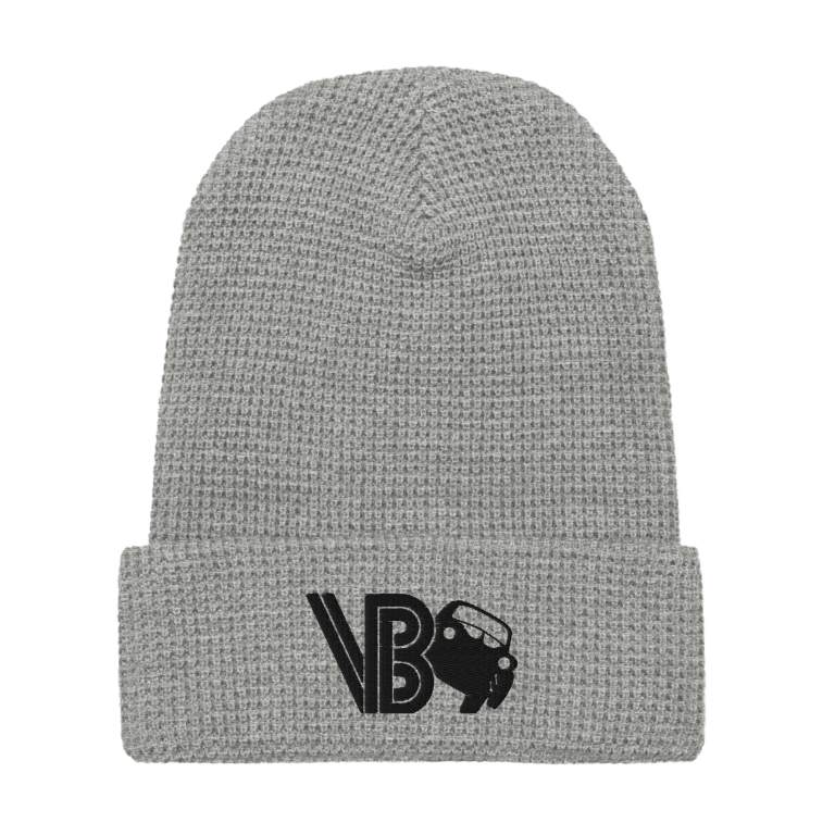 Waffle Beanie With Black VG Logo - Image 9