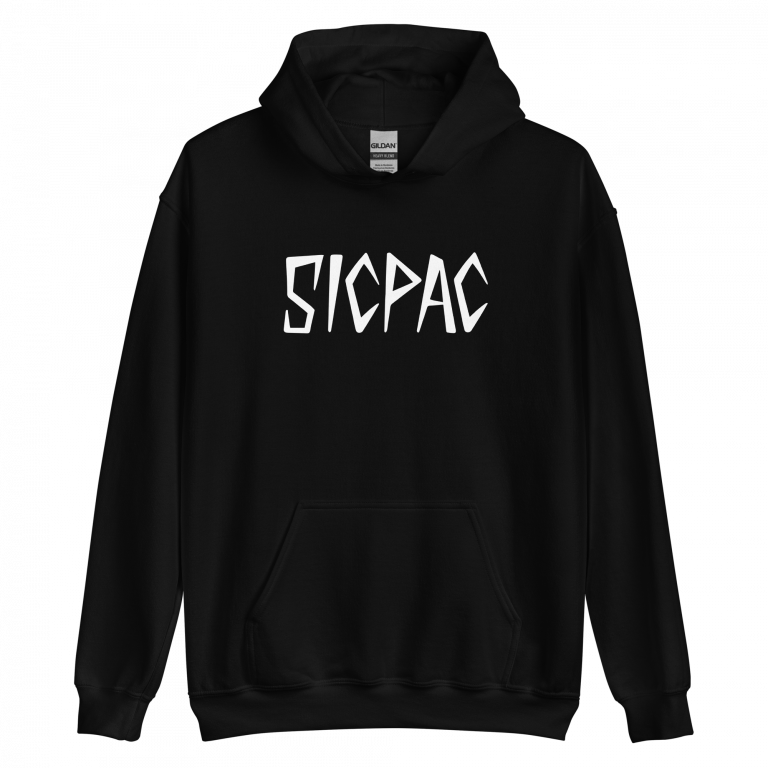 SicPac White on Black || Hoodie