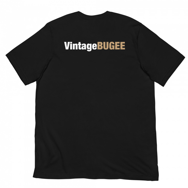 VintageBUGEE Black and White || Cozy Regular Fit T-Shirt - Image 2