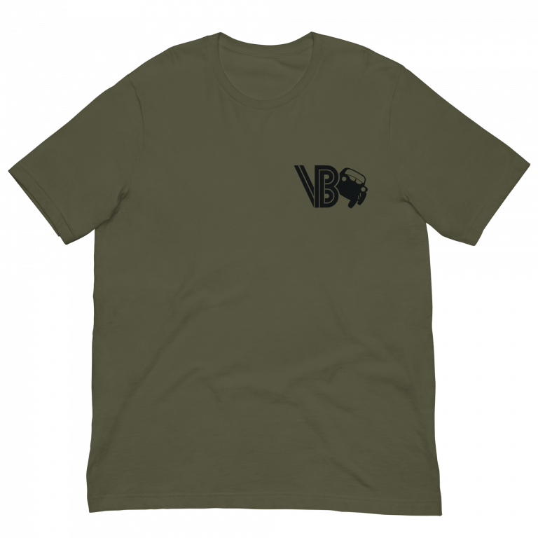 VintageBUGEE Black on Green || Cozy Regular Fit T-Shirt