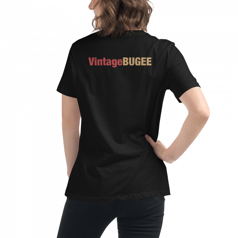 VintageBUGEE Black and Bronze || Women's Relaxed Fit T-Shirt - Image 4