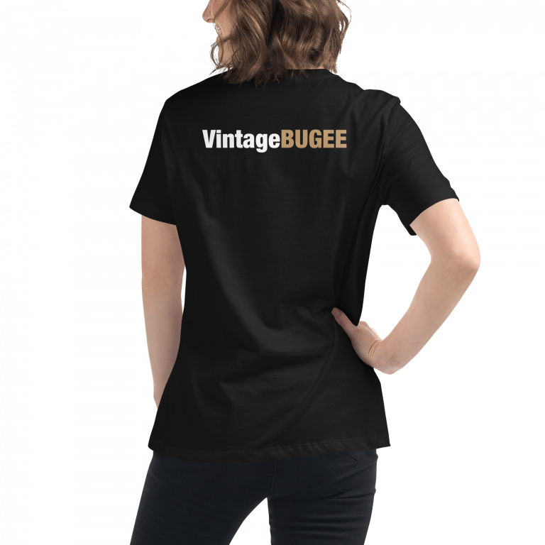 VintageBUGEE Black and White || Women's Relaxed Fit T-Shirt - Image 3