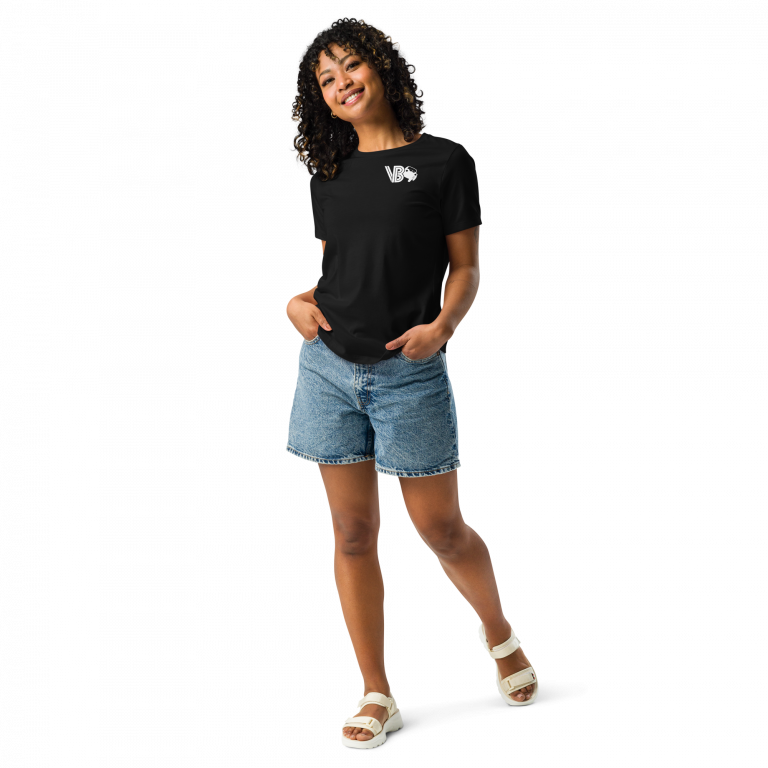 VintageBUGEE Black and White || Women's Relaxed Fit T-Shirt - Image 2