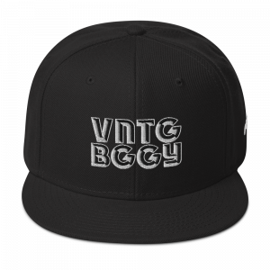 Steppin Black Snapback Hat