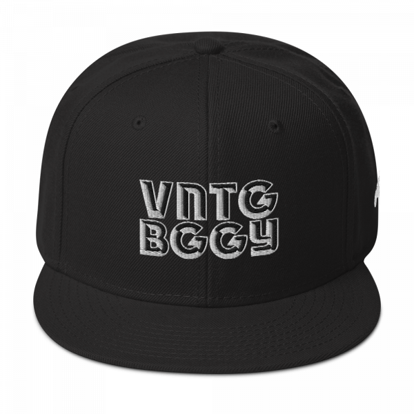 Steppin Black Snapback Hat
