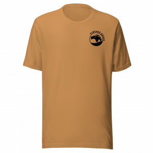 Steppin Collection Tee | Black Bugee Front and Large Logo Back | Vintage Bugee Grey Relaxed Comfy Tee