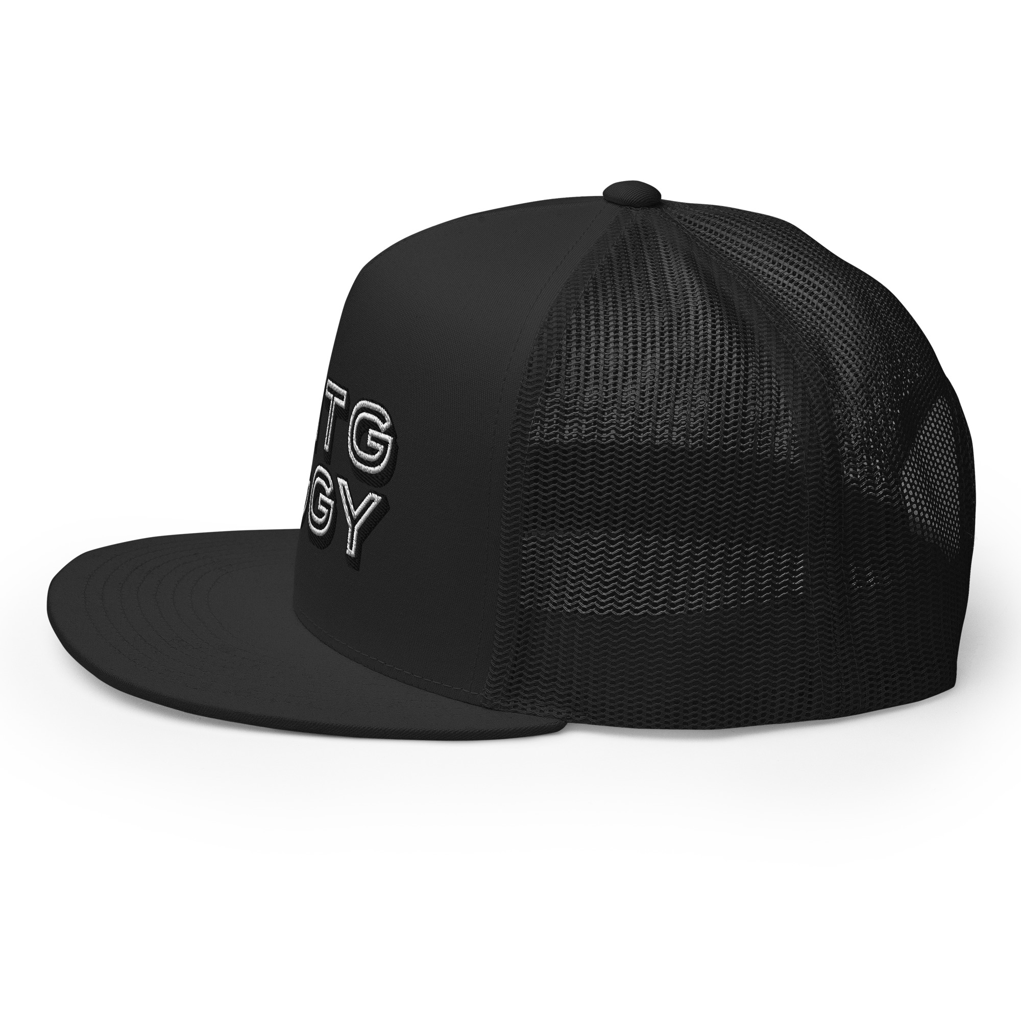 Steppin White Trucker Cap - Image 10