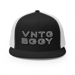 Steppin White Trucker Cap