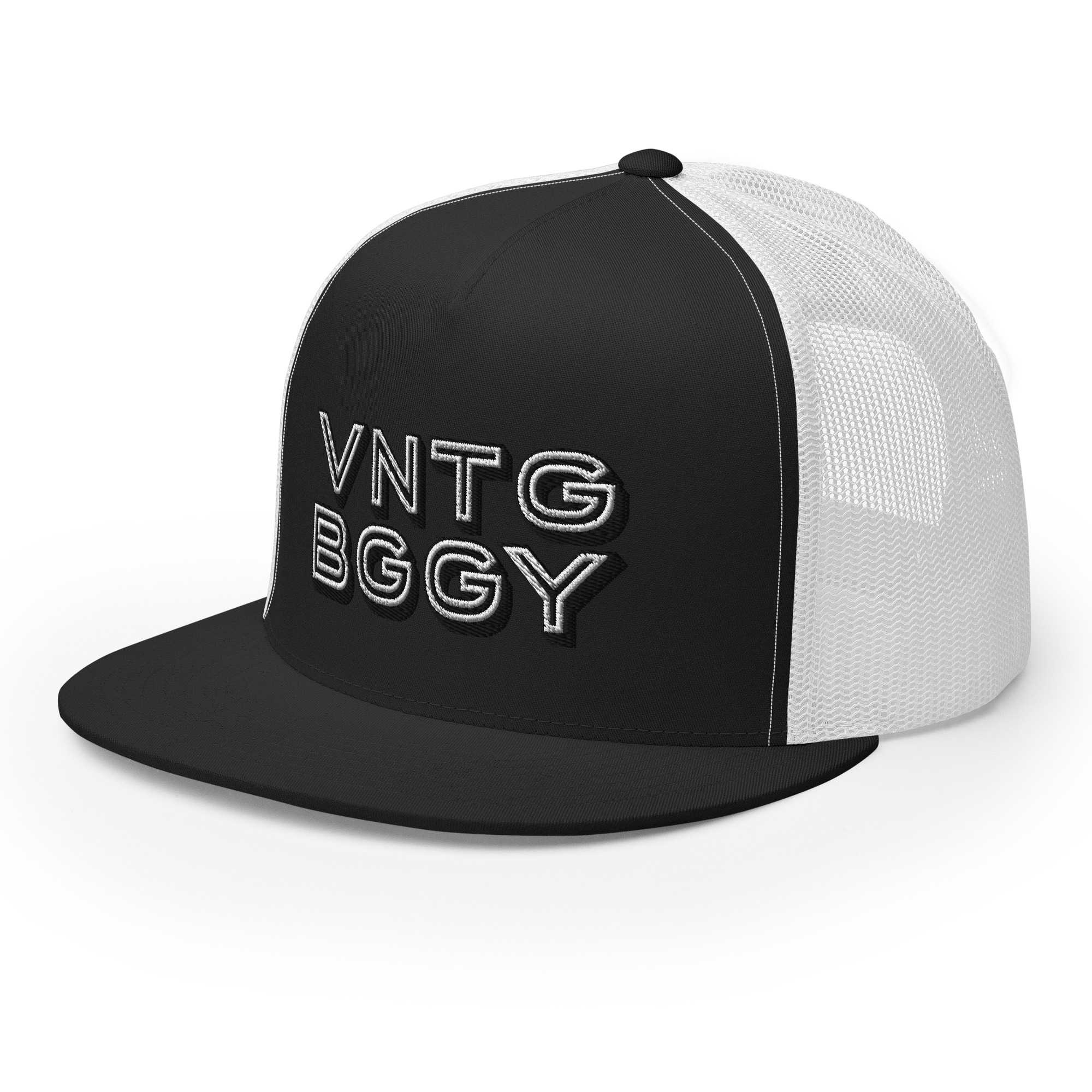 Steppin White Trucker Cap - Image 5