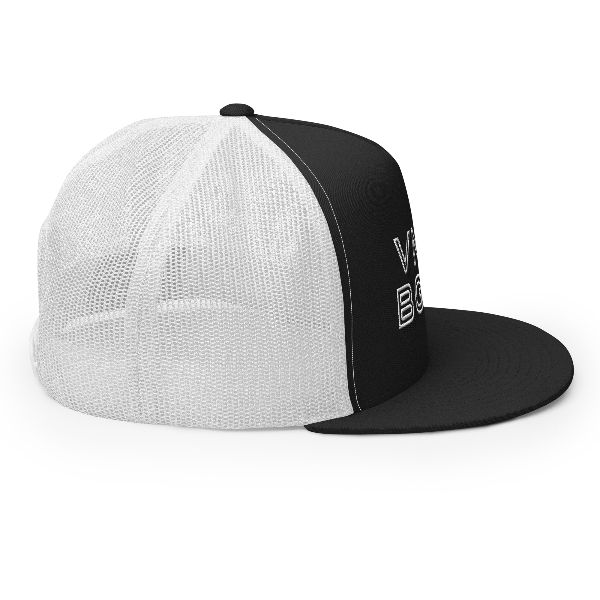 Steppin White Trucker Cap - Image 6