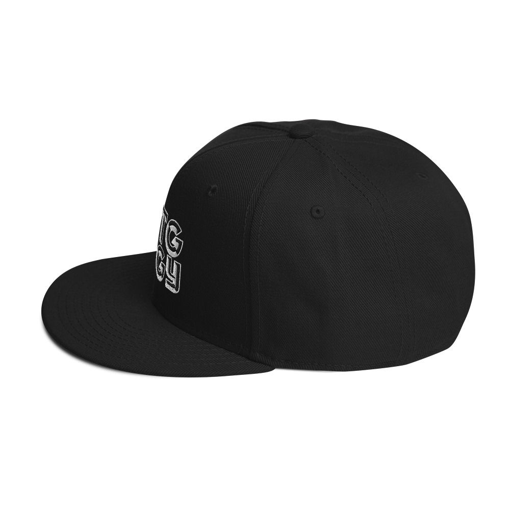 Steppin Black Snapback Hat - Image 8