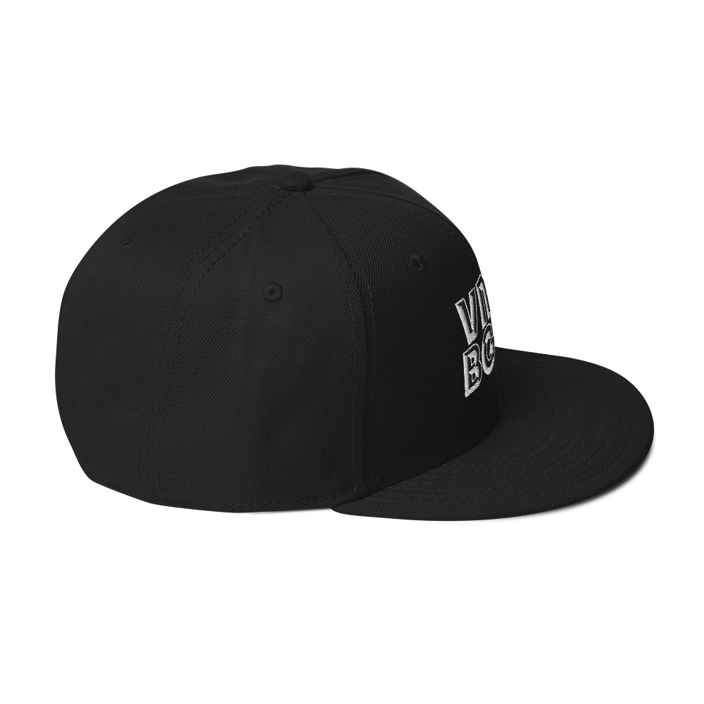 Steppin Black Snapback Hat - Image 9